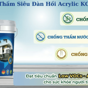 Chống Thấm Siêu Đàn Hồi Gốc Acrylic KOVI AC